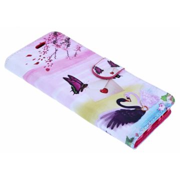 iPhone X / Xs 3D Romance Design Book Hoesje Met Pasjesruimte & Magneet flapje