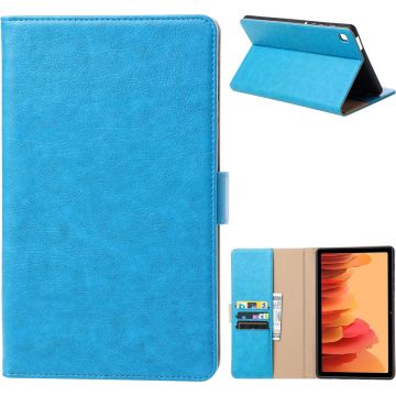 Samsung Tab S6 lite Hoes Premium Luxe Leren Bookcase Blauw - Samsung Galaxy S6 lite hoes Boekmodel - Samsung S6 lite hoesje - Samsung Tab S6 lite hoesje