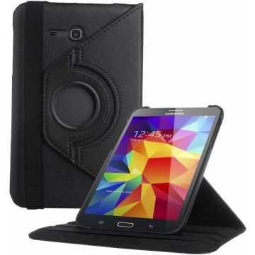 Samsung Galaxy Tab 3 - Lite 7.0 inch (T110 / T111 / T113) Tablet Case hoesje 360 Draaibaar - Zwart