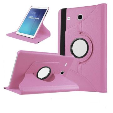 Samsung Galaxy Tab A 9,7 inch SM-T550 Tablet Case met 360 draaistand cover hoesje - Licht Roze