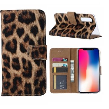 Apple iPhone 11 Pro Max Portemonnee Hoesje - Luipaard Ntech