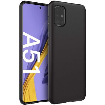 Samsung Galaxy A51 TPU hoesje Back Cover - Zwart