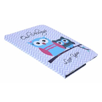 Ntech Uil & Quote Design hoesje 360° draaibaar iPad 9.7 (2018) / (2017)