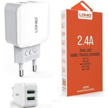 universele oplader met 2 usb-aansluiting Oplaadstekker met DUAL 2 USB POORT ADAPTER OPLADER