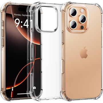 Hoesje geschikt voor iPhone 16 Pro Max shockproof backcover – transparant