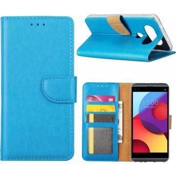 LG Q8 Portemonnee cover hoesje / book case Blauw