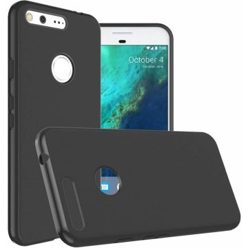 Google Pixel Soft Flexible TPU backcover silicone hoesje zwart