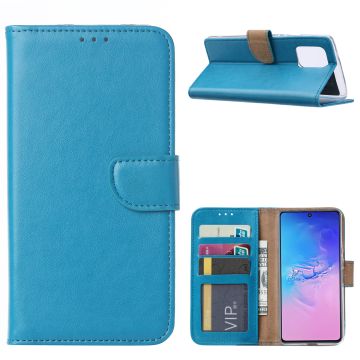 Samsung Galaxy S10 Lite (2020) Hoesje met Pasjeshouder - Turquoise