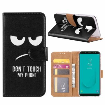 Samsung Galaxy J6+ (Plus) 2018 Quote & Print Boek Hoesje Met Pasjesruimte & flapje