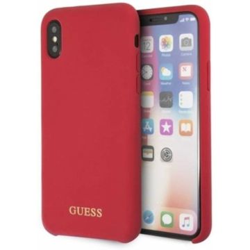 Guess - hoogwaardige silicone cover - rood - iPhone X / XS