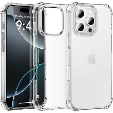 Hoesje geschikt voor iPhone 16 Pro shockproof backcover – transparant