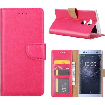 Sony Xperia XA2 Ultra Portmeonnee cover hoesje / boektype case Pink