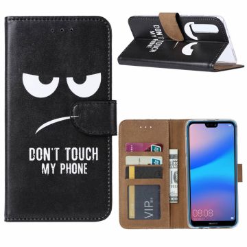 Ntech Huawei P30 Quote & Print Boek hoesje met Pasjesruimte