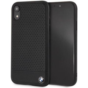 iPhone XR hoesje - BMW - Zwart - Leer