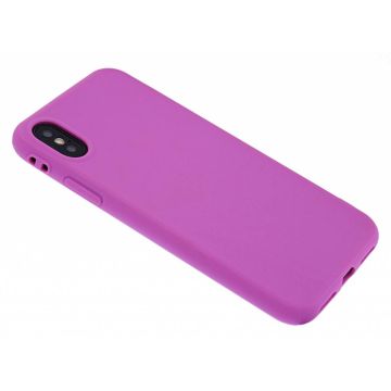 iPhone X / Xs Soft Premium TPU Back cover siliconen Hoesje Paars