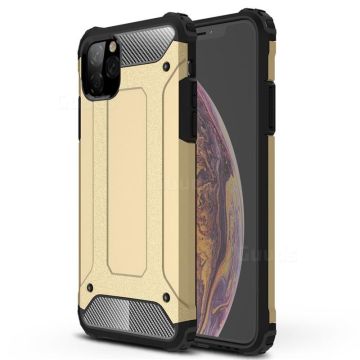 Hoesje Geschikt voor iPhone 11 Pro Max Armor Hoesje - Goud