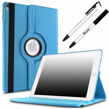 Apple iPad Pro 10.5 (2017) hoesje 360 Rotating hoesje Case + 4 in 1 Styuls Licht Blauw