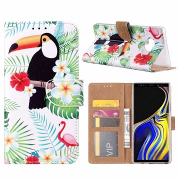 Samsung Galaxy Note 9 Toekan Design Boek hoesje met pasjesruimte