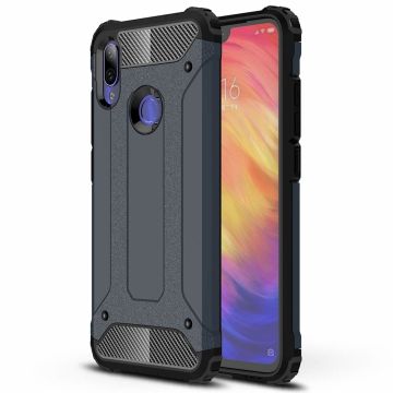 Ntech Xiaomi Note 7 Dual layer Armor Hoesje - Blauw