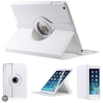 iPad Mini 1 2 en 3 hoesje Multi-stand Case 360 graden draaibare Beschermhoes Wit