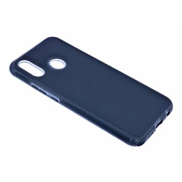 Zwart Glitter TPU Hoesje Huawei P20 Lite