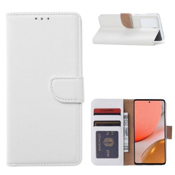 Samsung A32 Hoesje portemonnee hoes - Samsung Galaxy A32 5G bookcase wallet cover - Wit