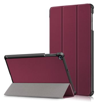 Samsung Galaxy Tab A 10.1 2019 hoes - Smart Tri-Fold Bookcase - Wijnrood