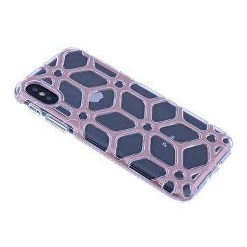 iPhone X / Xs Design Rose Goud Hard Case TPU Hoesje