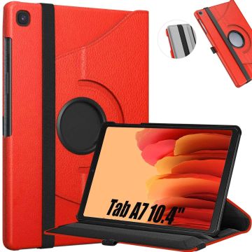 Samsung Galaxy Tab A7 Hoes - 10.4 inch - (2020/2022) - bookcase draaibaar - Rood