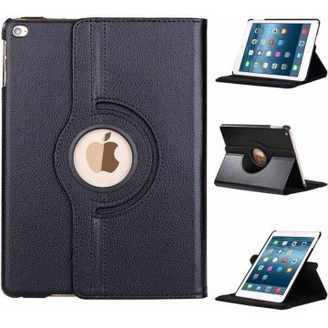 Hoes geschikt voor iPad 5e / 6e generatie (2018 / 2017) 360° draaibaar bookcase Zwart – Hoes geschikt voor iPad 2017 en 2018 9.7 inch cover met standaard