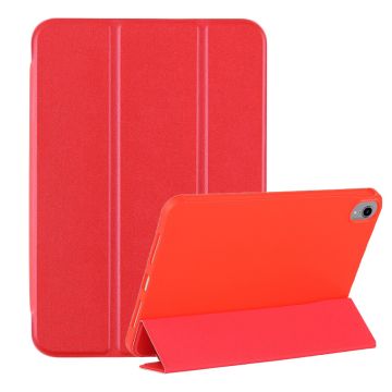 Hoes geschikt voor iPad Mini 6 hoes Rood - Hoes geschikt voor iPad Mini 2021 hoes - Hoes geschikt voor iPad Mini 6 case cover - Hoes geschikt voor iPad Mini 6 bookcase - Hoes geschikt voor iPad Mini 6 hoesje soft Silicone smart cover