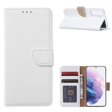 Samsung Galaxy S21 Plus Hoesje - Samsung S21 Plus Portemonnee BookCase - Wit
