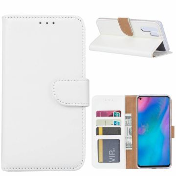 Ntech Hoesje voor Huawei P30 Pro portemonnee hoesje / met opbergvakjes Wit