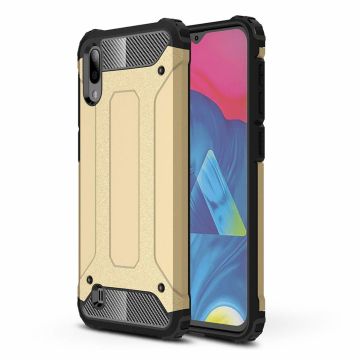 Ntech Samsung Galaxy M10 Hybrid Armor Hoesje - Goud