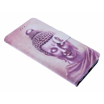 Samsung Galaxy J4+(Plus) Boeddha Design Boek hoesje met pasjesruimte