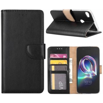 Alcatel Idol 5 Portemonnee hoesje / book case Zwart