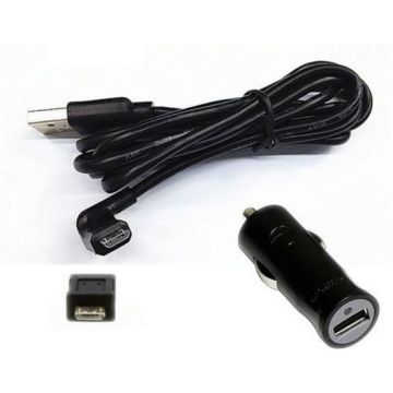 TomTom Autolader met Micro USB adpater voor TomTom Via 125, 130, 130 M, 135, 135 M, Live 120, Live 125