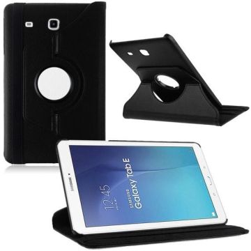 Samsung Galaxy Tab E 9.6 Inch SM - T560 / T561 hoesje 360 graden draaibare Case Zwart