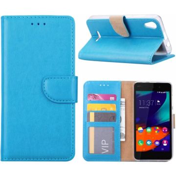 Wiko Lenny 4 Portemonnee hoesje / book case Blauw