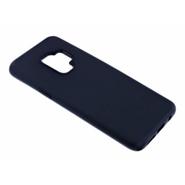 Samsung Galaxy S9 Luxe Dual Layer Zwart TPU Hoesje Matte Finish