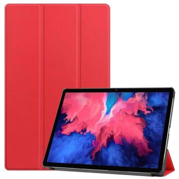 Lenovo Tab P11 Pro hoes - Lenovo Tab P11 Pro bookcase Rood - Trifold tablethoes smart cover - hoes lenovo tab P11 Pro 11.5 inch - Ntech