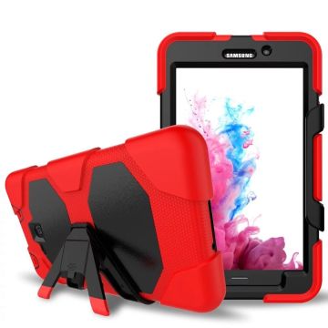 Ntech Samsung Galaxy Tab A 7.0 T280 Extreme Armor hoesje met standaard & 3 lagen shockproof Case-Rood