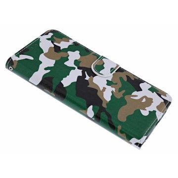 Ntech Camouflage Boek hoesje met pasjesruimte - Samsung Galaxy A50