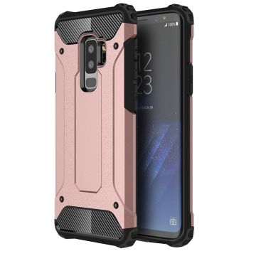 Ntech Samsung Galaxy S9 Plus Hybrid Armor Hoesje - Rose Goud
