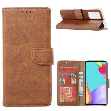 Samsung A32 4G hoesje bookcase Bruin - Samsung Galaxy A32 4G portemonnee book case hoes cover