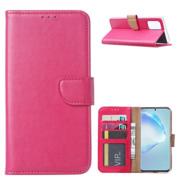 Samsung Galaxy S20 Plus Boek hoesje met Pasjeshouder - Roze/Pink