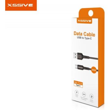 Xssive Usb Cable TYPE C - 30cm ZWART