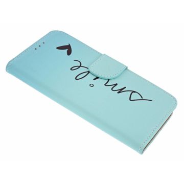 Ntech Smile Design Portemonnee Hoesje Met Pasjesruimte & Magneet flapje - Samsung Galaxy A50