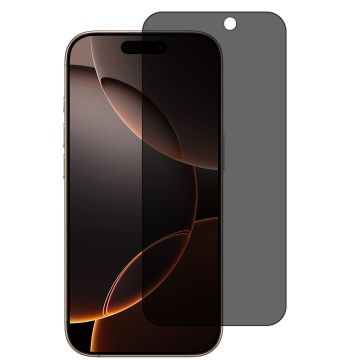 Privacy Screen protector Geschikt voor iPhone 16 Pro - Full screen protector tempered glass van gehard glas