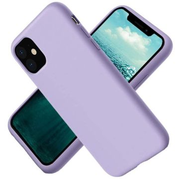 Hoesje Geschikt voor iPhone 12 / 12 Pro - Nano Liquid siliconen Backcover - Lila